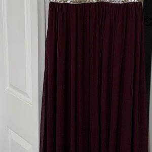 Long sparkle waist evening gown, size 14